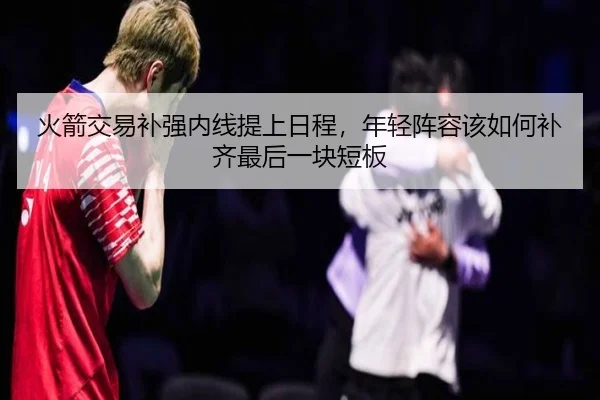 火箭交易补强内线提上日程，年轻阵容该如何补齐最后一块短板